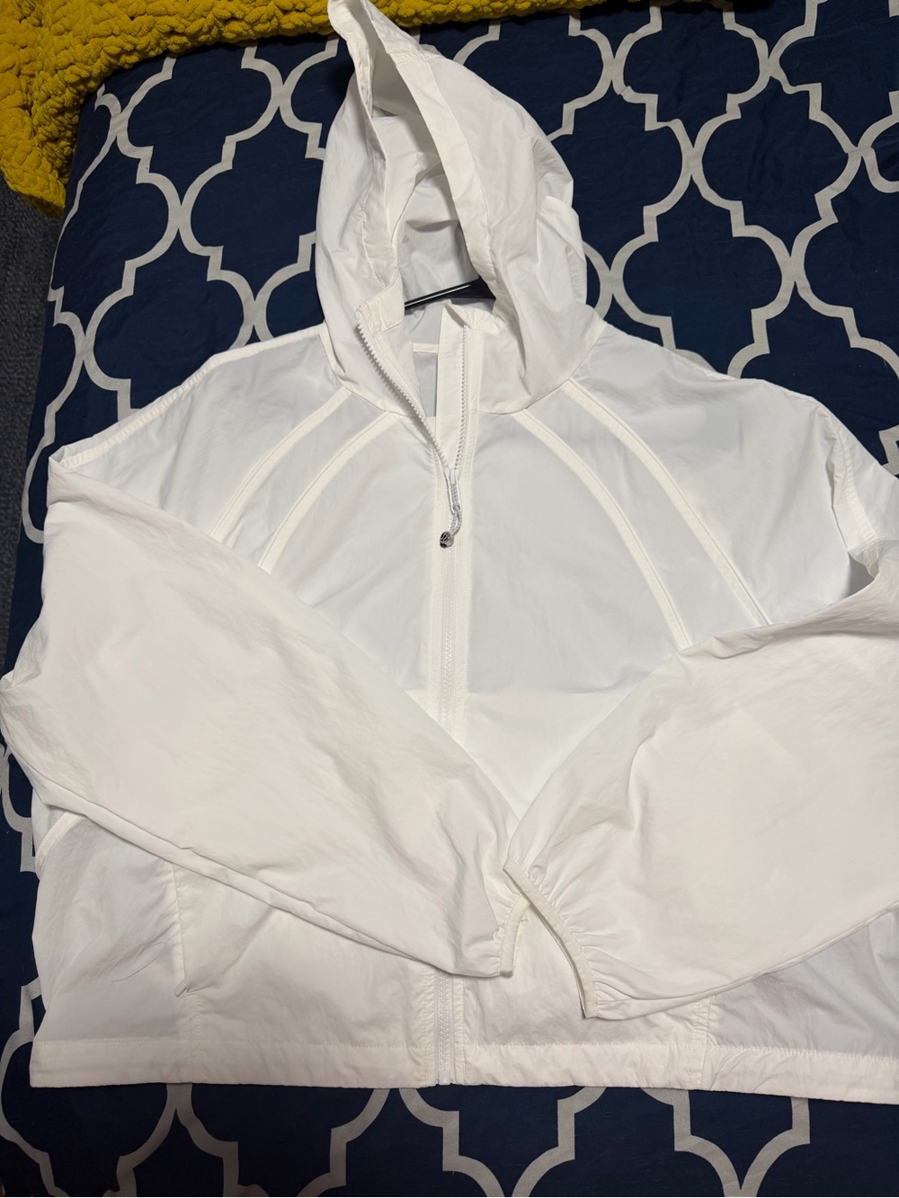 lululemon athletica White Utility Jacket with Hood